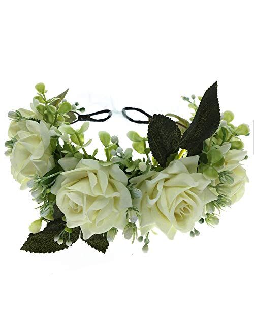 DreamLily Maternity Woodland Photo Shoot Peony Flower Crown Hair Wreath Wedding Headband BC44