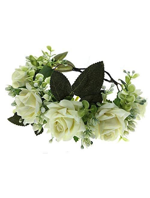 DreamLily Maternity Woodland Photo Shoot Peony Flower Crown Hair Wreath Wedding Headband BC44