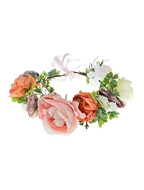 DreamLily Maternity Woodland Photo Shoot Peony Flower Crown Hair Wreath Wedding Headband BC44