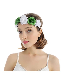 Love Sweety Rose Flower Headband Floral Crown Mexican Hair Wreath