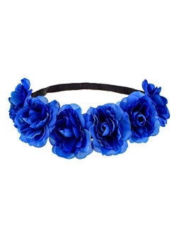 Love Sweety Rose Flower Headband Floral Crown Mexican Hair Wreath