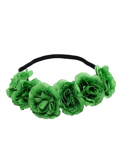Love Sweety Rose Flower Headband Floral Crown Mexican Hair Wreath