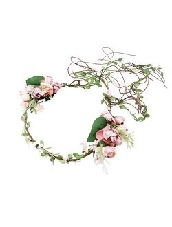 Newly arrived Rattan Flower Vine Crown Tiaras Necklace Belt Party Decoration