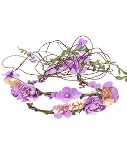 Newly arrived Rattan Flower Vine Crown Tiaras Necklace Belt Party Decoration