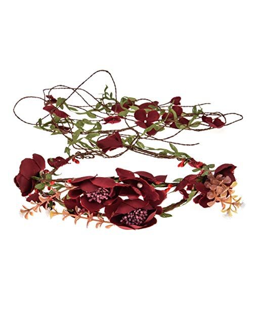 Newly arrived Rattan Flower Vine Crown Tiaras Necklace Belt Party Decoration