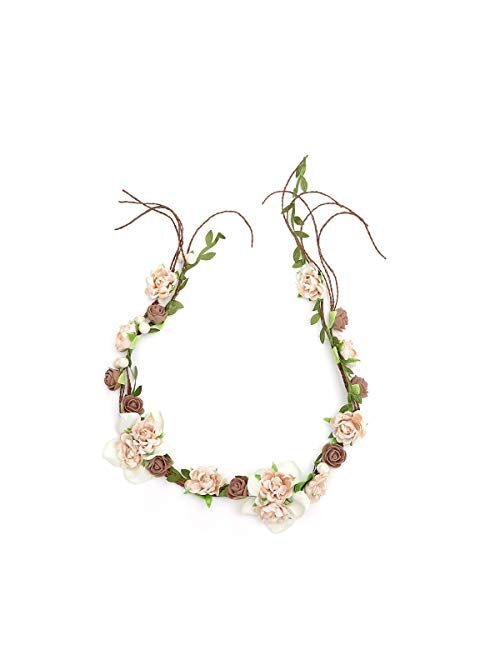 Newly arrived Rattan Flower Vine Crown Tiaras Necklace Belt Party Decoration