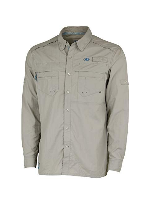 Mossy Oak Mens Long Sleeve Performance Fishing Shirt