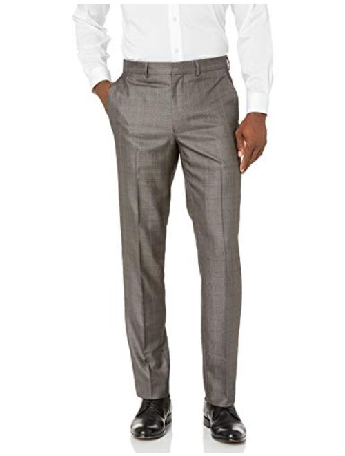 Kenneth Cole Unlisted Men's Slim Fit Suit, Silver Plaid, 48L