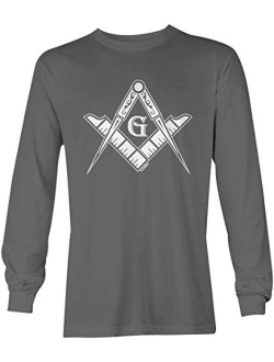 Freemason Logo - Illuminati Square & Compass Unisex Long Sleeve Shirt