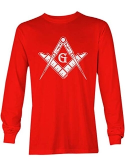 Freemason Logo - Illuminati Square & Compass Unisex Long Sleeve Shirt