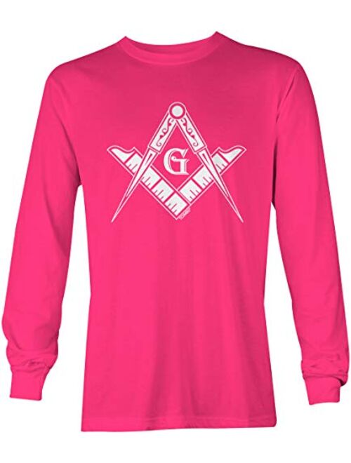 Freemason Logo - Illuminati Square & Compass Unisex Long Sleeve Shirt