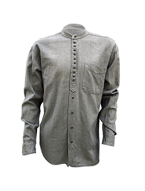 Irish Setter Civilian Irish Grandfather Collarless Shirt - Cotton/Linen Blend