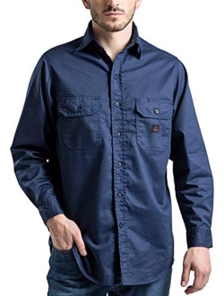 Titicaca FR Shirt Flame Resistant Work Shirt Lightweight 88% Cotton/12% Nylon Men's Long Sleeve Navy Uniform Shirt