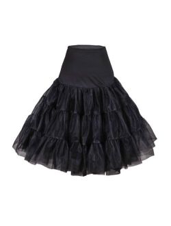 Flora Women's 50s Vintage Skirt Rockabilly Net Petticoat 26" L