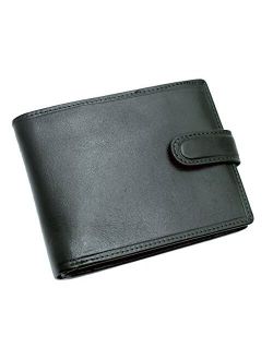 TOPSUM LONDON Men's Leather Wallet With Multi Credit Card, Id & Coin Pocket