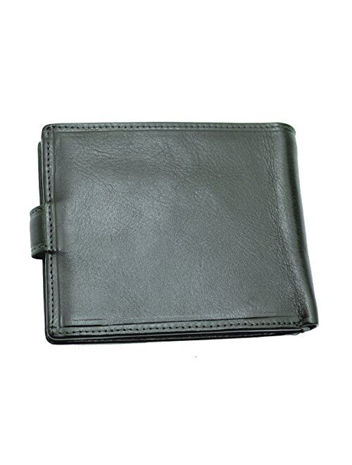 TOPSUM LONDON Men's Leather Wallet With Multi Credit Card, Id & Coin Pocket