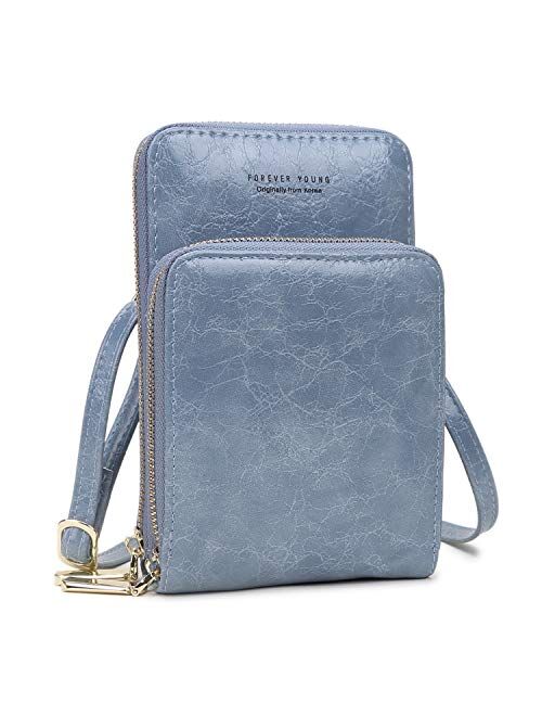 Small Crossbody Bag Cellphone Purse Wallet Lightweight Shoulder Bags Handbags with Credit Card Slots for Women Travel