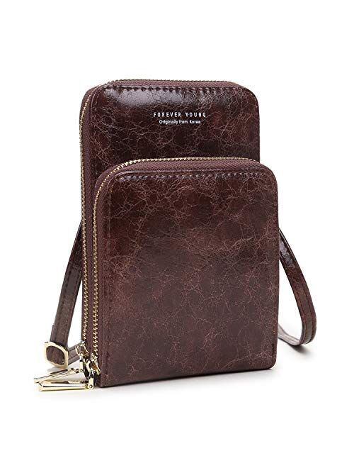 Small Crossbody Bag Cellphone Purse Wallet Lightweight Shoulder Bags Handbags with Credit Card Slots for Women Travel