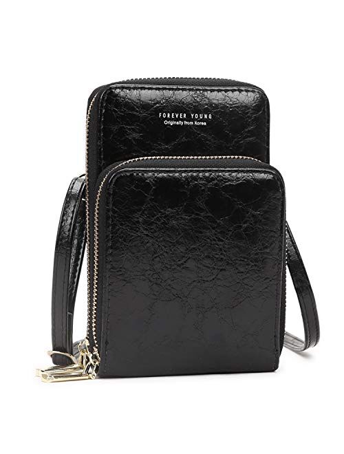 Small Crossbody Bag Cellphone Purse Wallet Lightweight Shoulder Bags Handbags with Credit Card Slots for Women Travel