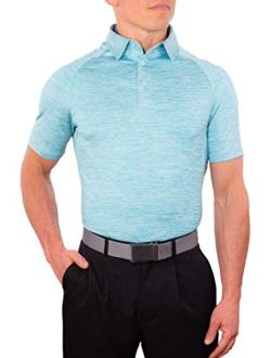 CC Performance Slim Fit Golf Shirts for Men Dry Fit Tech Fabric | Wrinkle Resistant Mens Polo Shirts Slim Fit Stretch