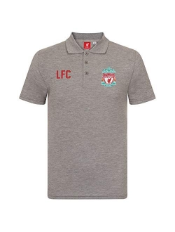 Liverpool Football Club Official Soccer Gift Mens Crest Polo Shirt