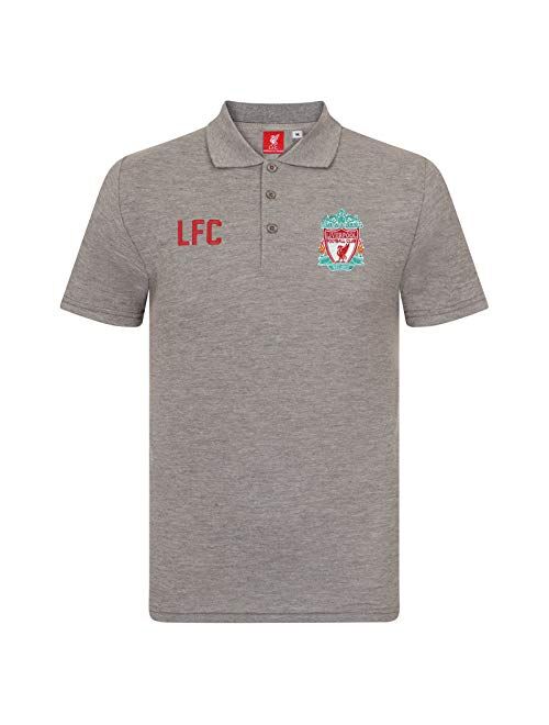 Liverpool Football Club Official Soccer Gift Mens Crest Polo Shirt