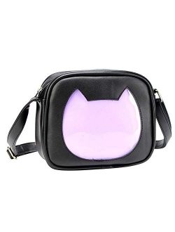 SteamedBun Ita Bag Cat Shaped Crossbody Purse Cell Phone Wallet Shoulder Bags with Insert