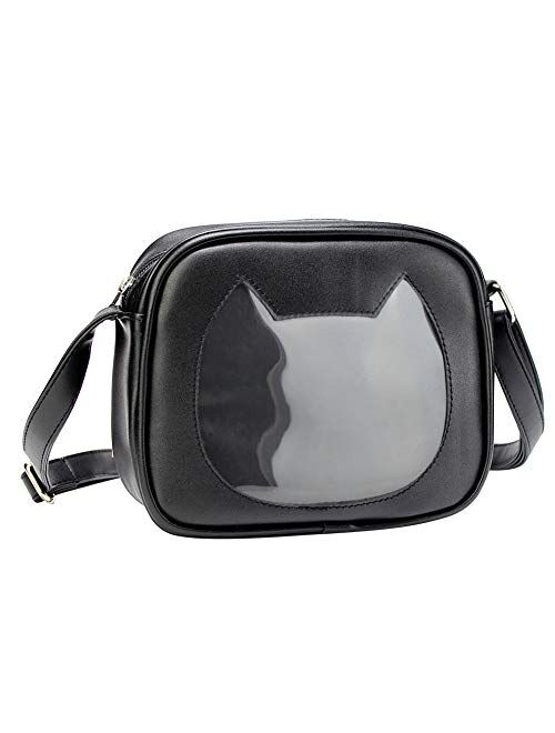 SteamedBun Ita Bag Cat Shaped Crossbody Purse Cell Phone Wallet Shoulder Bags with Insert