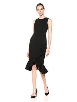 Women's Ruffle Hem Sheath