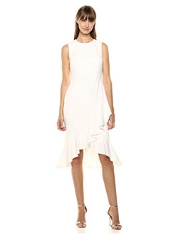 Women's Ruffle Hem Sheath