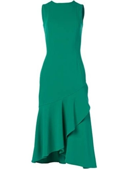 Women's Ruffle Hem Sheath