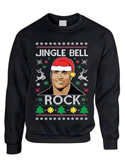 Allntrends Adult Sweatshirt Jingle Bell Rock Trendy Ugly Christmas Holiday Party