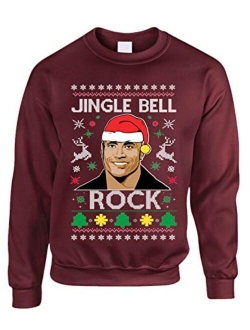 Allntrends Adult Sweatshirt Jingle Bell Rock Trendy Ugly Christmas Holiday Party