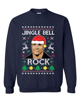Allntrends Adult Sweatshirt Jingle Bell Rock Trendy Ugly Christmas Holiday Party