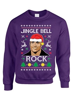 Allntrends Adult Sweatshirt Jingle Bell Rock Trendy Ugly Christmas Holiday Party