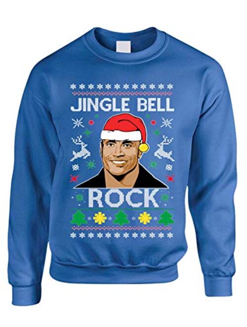 Allntrends Adult Sweatshirt Jingle Bell Rock Trendy Ugly Christmas Holiday Party