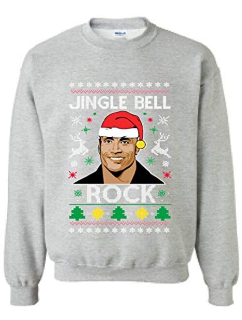 Allntrends Adult Sweatshirt Jingle Bell Rock Trendy Ugly Christmas Holiday Party