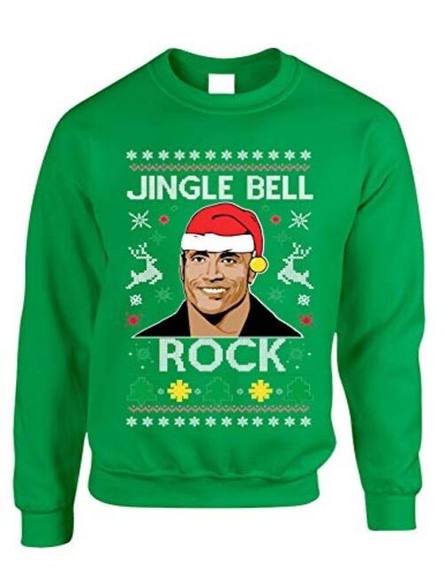 Allntrends Adult Sweatshirt Jingle Bell Rock Trendy Ugly Christmas Holiday Party