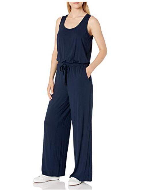 Amazon Essentials Women's Sleeveless Scoop-Neck Wide-Leg Jumpsuit