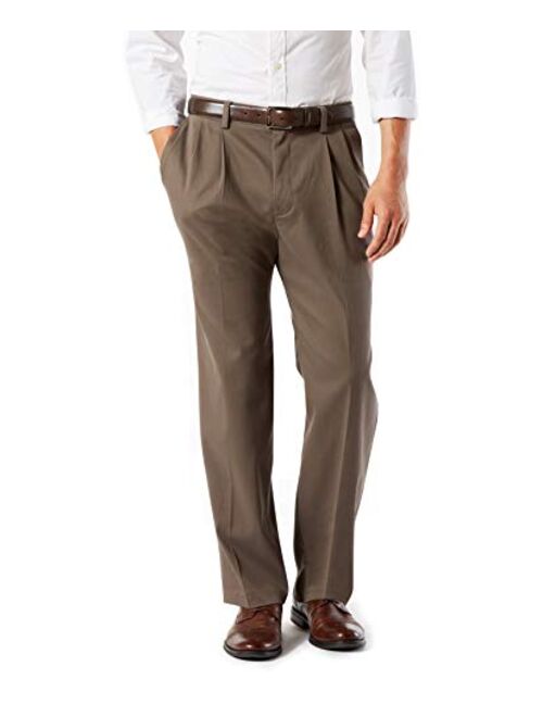 Dockers Men's Classic Fit Pleated Khaki Pants