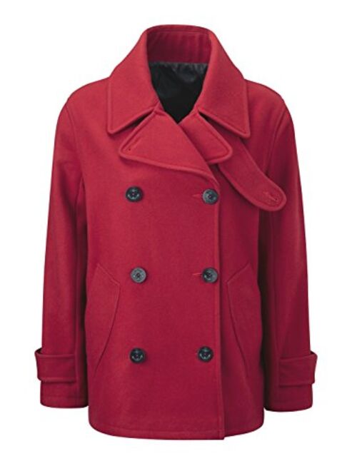 Original Montgomery Womens Fashion Classic Wool Double Breasted Pea Coat