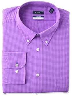 Men's Dress Shirts Regular Fit Stretch Gingham