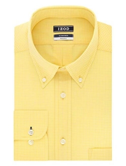 Men's Dress Shirts Regular Fit Stretch Gingham