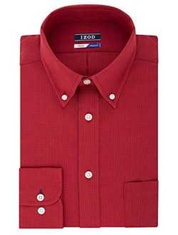 Men's Dress Shirts Regular Fit Stretch Gingham