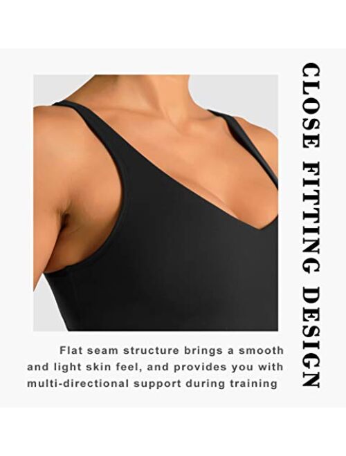 Dragon Fit Sports Bra for Women LonglinePaddedBra YogaCrop Tank TopsFitness Workout Running Top