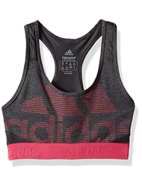 adidas Women's Training Don't Rest Alphaskin Sport Logo Bra