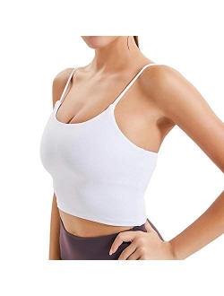 Willit Women's Padded Sports Bra Yoga Fitness Workout Running Shirts Athletic Tank Top