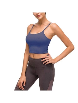 Willit Women's Padded Sports Bra Yoga Fitness Workout Running Shirts Athletic Tank Top