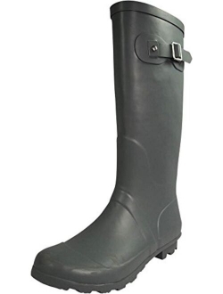 NORTY Women's Hurricane Wellie - 14 Solids and Prints - Glossy & Matte Waterproof Hi-Calf Rainboots