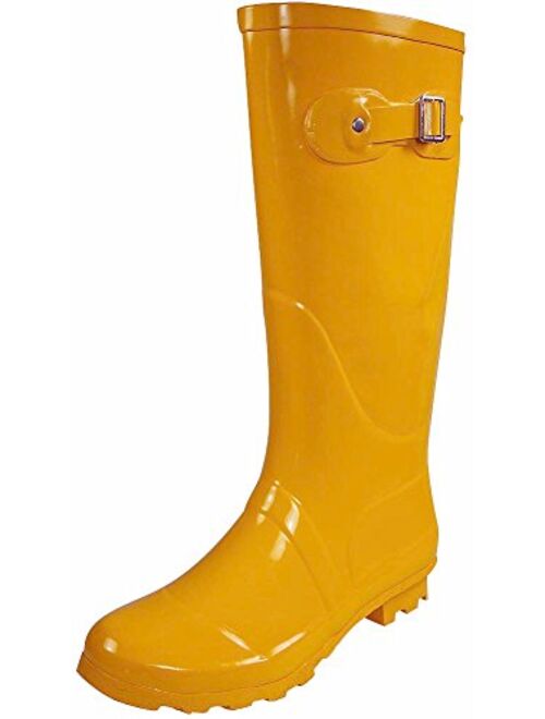 NORTY Women's Hurricane Wellie - 14 Solids and Prints - Glossy & Matte Waterproof Hi-Calf Rainboots